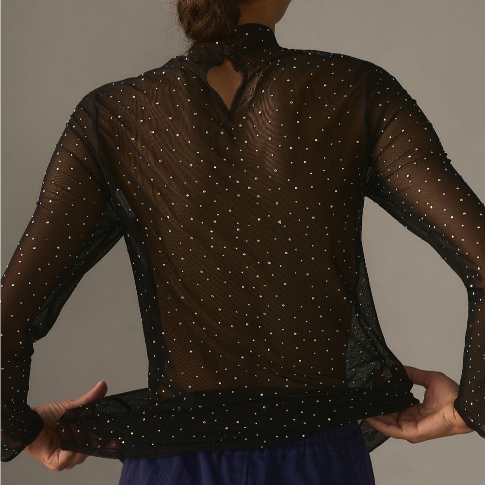 💜Firm Price💜 Eva Franco Starlight long sleeve sheer tunic - Picture 6 of 13